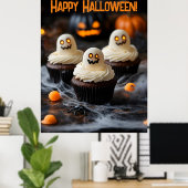 Spookes Halloween Cupcakes Design Poster (Heimbüro)