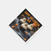 Spookes Halloween Cupcakes Design Serviette (Ecke)