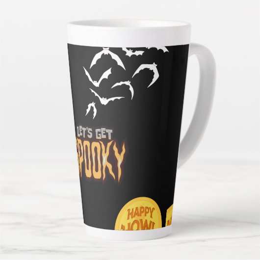 Spookes Halloween-Design Milchtasse (Rechte Ecke)
