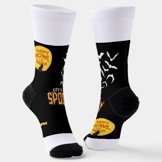 Spookes Halloween-Design Socken (Gewinkelt)