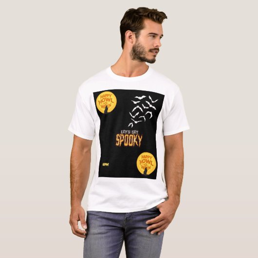 Spookes Halloween-Design T-Shirt (Vorne ganz)