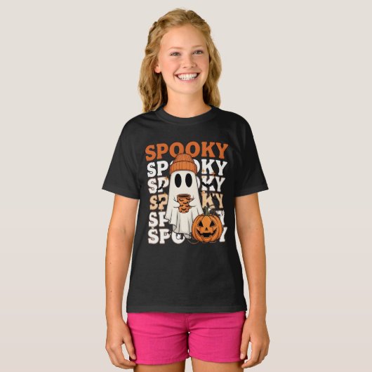 Spookes Halloween-Design T-Shirt (Vorne ganz)