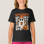 Spookes Halloween-Design T-Shirt (Vorderseite)