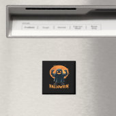 Spookes Halloween-Geist mit Vollmond-Design Magnet (In Situ (Geschirrspüler))