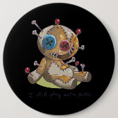 Spookes Halloween I Voodoo Puppe, mit dem ich noch Button (Vorderseite)