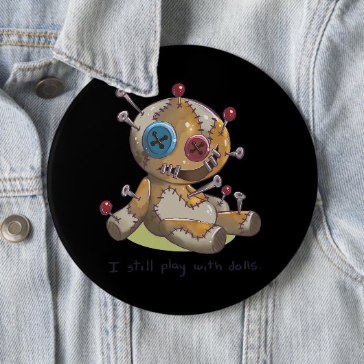 Spookes Halloween I Voodoo Puppe, mit dem ich noch Button (Beispiel)