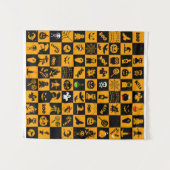 Spookes Halloween Icons-Muster Wandteppich (Vorderseite (Horizontal))