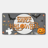 Spookes Halloween-Kürbis, Fledermäuse, Geister, Bo Banner (Horizontal)