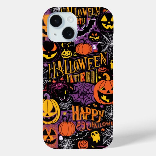 Spookes Halloween - Kürbis, Fledermäuse und Spinnw Case-Mate iPhone Hülle (Rückseite)