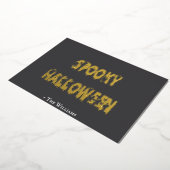 Spookes Halloween mit Niedlichen Geistern Folieneinladung (Gedreht)