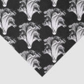 Spookes Halloween mit schwarz-weißen Geistern Seidenpapier (Ausschnitt)