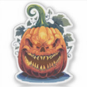 Spookes Halloween-Monster Aufkleber (Vorderseite)