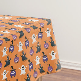 Spookes Halloween-Muster auf einem Tischdecke