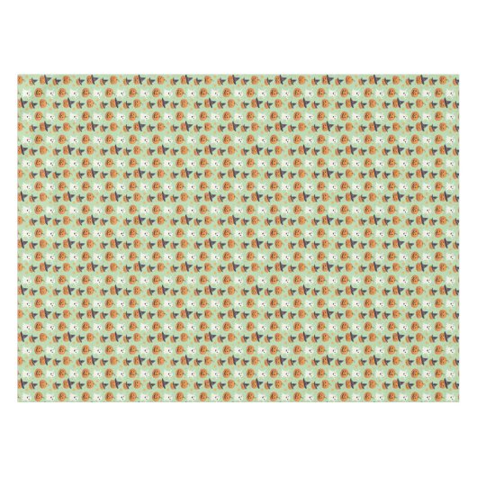 Spookes Halloween-Muster auf einem Tischdecke (Vorderseite (Horizontal))