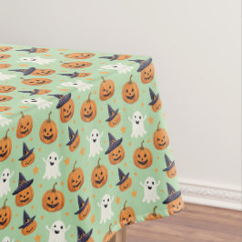 Spookes Halloween-Muster auf einem Tischdecke