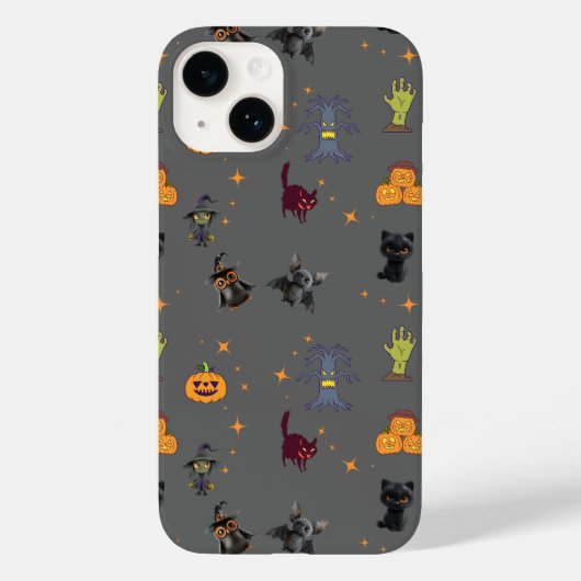 Spookes Halloween-Muster mit schwarzen Katzen, Kür Case-Mate iPhone Hülle (Rückseite)