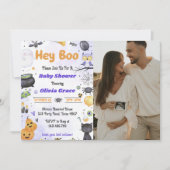 Spookes Halloween Niedlich Ghost Baby Shower Party Einladung (Vorderseite)