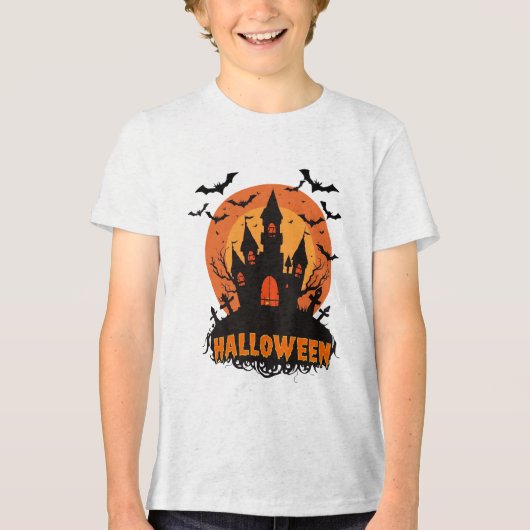 Spookes Halloween Night Design Tri-Blend Shirt (Vorderseite)