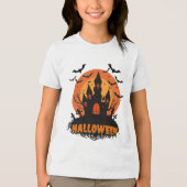 Spookes Halloween Night Design Tri-Blend Shirt (Vorderseite)