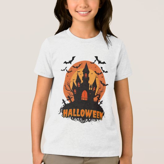 Spookes Halloween Night Design Tri-Blend Shirt (Vorderseite)