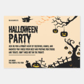 Spookes Halloween-Party lädt Design ein Geschenkpapier Set (Vorderseite 3)