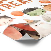 Spookes Halloween-Party ohne Tricks nur Leckereien Poster (Ecke)