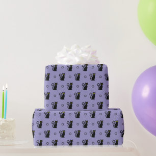 Spookes Halloween-Wrapping Papier mit schwarzen Ka Geschenkpapier