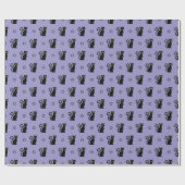 Spookes Halloween-Wrapping Papier mit schwarzen Ka Geschenkpapier (Flach)