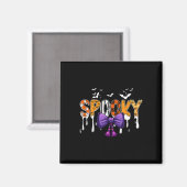 Spookes Kostüm Bow Krawatte Buntes Kostüm Hallowee Magnet (Vorderseite/Rückseite)