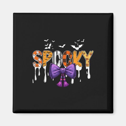 Spookes Kostüm Bow Krawatte Buntes Kostüm Hallowee Magnet (Vorne)
