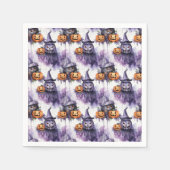 Spookes Kürbis Serviette (Vorderseite)