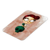 Spookes Mädchen mit Opossum Magnet (Linke Seite)