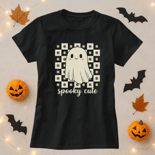 Spookes Niedlich Ghost-Checkerboard T-Shirt