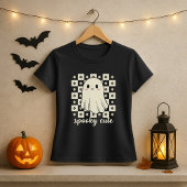 Spookes Niedlich Ghost-Checkerboard T-Shirt