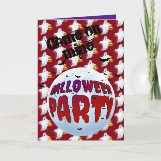 Spookes Party Karte (Vorderseite)