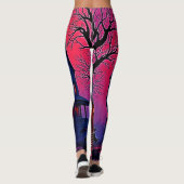 Spookes Spuk Haus im Dusk Design Leggings (Rückseite)