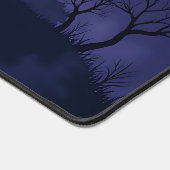 Spookes Spuk Haus und Fledermäuse Halloween-Schrei Schreibtischunterlage (Ecke)