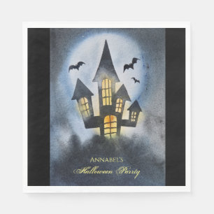 Spookes Spuk Schloss personalisiert Serviette
