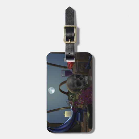 Spookes Stillleben im Mondlicht Gepäckanhänger (Vorderseite vertikal)