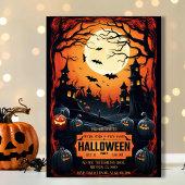 Spookes unheimliches Mondlicht Spuk dunkles NachtH Einladung