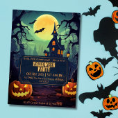Spookes unheimliches Mondlicht Spuk NachtHalloween Einladung