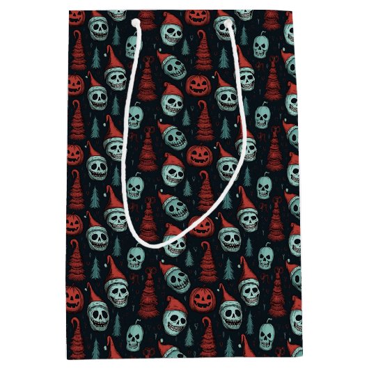 Spookes Weihnachtskulls Mittlere Geschenktüte (Vorderseite)