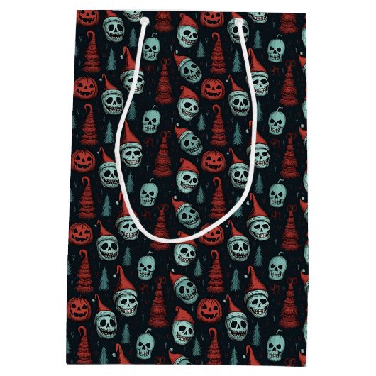 Spookes Weihnachtskulls Mittlere Geschenktüte (Rückseite)