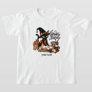 Spookie Biscuits Hexe schwarze Katze Backen Hallow T-Shirt