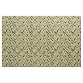 Spookie-Dinge Muster - Gold + Kohlestoff Stoff (Yard (91,4 cm))