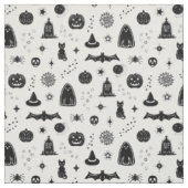 Spookie-Dinge Muster - Schnee + Kohlestoff Stoff (Muster)