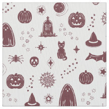 Spookie-Dinge Muster - Schnee + Weinstoff