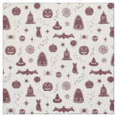Spookie-Dinge Muster - Schnee + Weinstoff Stoff (Muster)