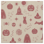 Spookie-Dinge Muster - Taube + Ruby-Gewebe Stoff (Nahaufnahme)