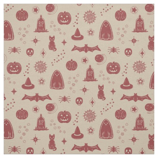 Spookie-Dinge Muster - Taube + Ruby-Gewebe Stoff (Muster)